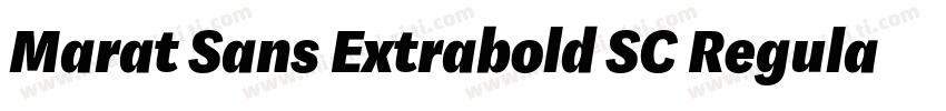 Marat Sans Extrabold SC Regular字体转换